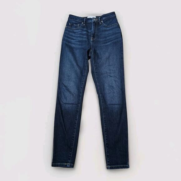 Everlane Jeans Womens 26 Curvy High Rise Skinny Dark Wash Denim Blue - Picture 1 of 13
